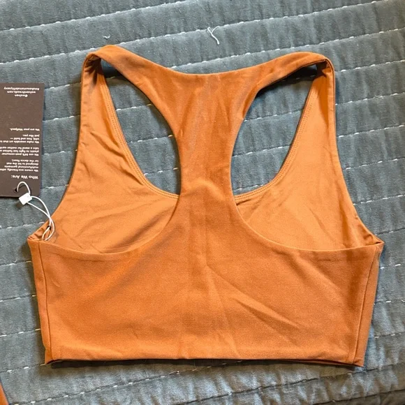 Wolven Activewear Set - Tumeric Yoga Sports Bra & Leggings - Picture 8 of 11